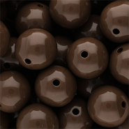 20 mm DQ Acrylperlen shiny Cappuccino 19-1220 TCX