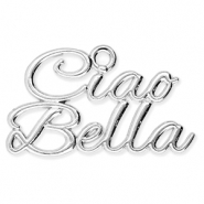 Metall Anh&auml;nger "Ciao Bella" Silver