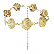 H&uuml;ftketten Muscheln Gold