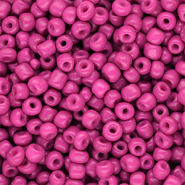 Glasperlen Rocailles 6/0 (4 mm) Hot pink