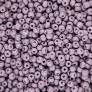 Glasperlen Rocailles 8/0 (3 mm) Dusty mauve purple