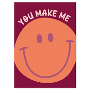 BY31&reg; SchmuckKarten "You make me" Port red-orange-light pink-purple