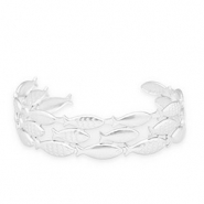 Armb&auml;nder aus Stainless Steel - Rostfreiem Stahl Bangle Fisch Silver