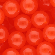 18 mm DQ&reg; Acrylperlen shiny Vermillion red