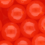 20 mm DQ&reg; Acrylperlen shiny Vermillion red