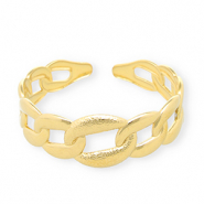 Armb&auml;nder aus Stainless Steel - Rostfreiem Stahl Bangle Gourmet Gliederkette Gold