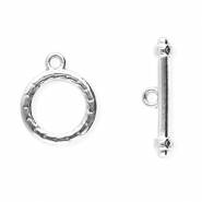 Stainless Steel - Rostfrei Stahl Schmuckzubeh&ouml;r Kapitelverschluss Silver