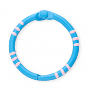 Farbiges Zubeh&ouml;r Schl&uuml;ssel Anh&auml;nger Ring Dark blue-light pink