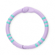 Farbiges Zubeh&ouml;r Schl&uuml;ssel Anh&auml;nger Ring Light purple-turquoise