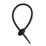 Farbiges Zubeh&ouml;r Zierkabelbinder aus Silikon Black
