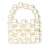 BY31® Statement-Anhänger Handtasche Off white