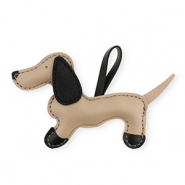 Statement-Anh&auml;nger Dackel Light brown-black