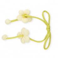 Statement-Anh&auml;nger Blume Light yellow-lime green