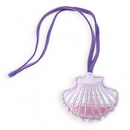 Statement-Anh&auml;nger Muschel Lilac holographic-purple