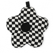 Statement-Anh&auml;nger Blume mit W&uuml;rfel Black-white