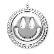 BY31® Stainless Steel - Rostfrei Stahl Anhänger Smiley Silver
