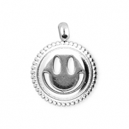 BY31® Stainless Steel - Rostfrei Stahl Anhänger Smiley Silver