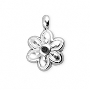 BY31® Stainless Steel - Rostfrei Stahl Anhänger Blume Silver