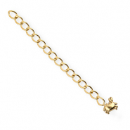 BY31® Stainless Steel - Rostfrei Stahl Schmuckzubehör Verlängerungsketten Set Krabbe Gold