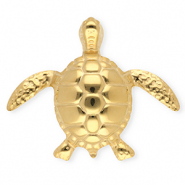 Stainless Steel - Rostfrei Stahl Statement Broschen Schildkr&ouml;te Gold