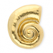 Stainless Steel - Rostfrei Stahl Statement Broschen Schnecke Gold