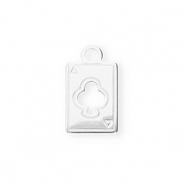 Stainless Steel - Rostfrei Stahl Anhänger Spielkarte Silver
