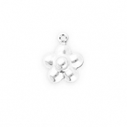Stainless Steel - Rostfrei Stahl Anhänger Blume Silver