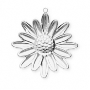 Stainless Steel - Rostfrei Stahl Anhänger Blume Silver