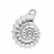 Stainless Steel - Rostfrei Stahl Anh&auml;nger Muschel Silver