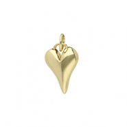 Brass TQ Metall Anhänger Herz Gold