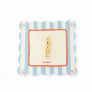 BY31® Eco-brass (nachaltiges Messing) Anhänger Fusilli-Nudel Gold