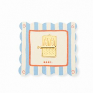BY31&reg; Eco-brass (nachaltiges Messing) Anh&auml;nger Sardinen-Dose Gold