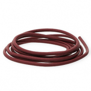 DQ Leder rund 2&nbsp;mm Winery brown