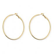 Ohrringe aus rostfreiem Edelstahl / Creolen Gold