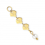 BY31&reg; Rostfreier Edelstahl Gliederanh&auml;nger Muschel Gold-white