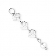 BY31&reg; Rostfreier Edelstahl Gliederanh&auml;nger Muschel Silver-white