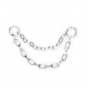 BY31&reg; Rostfreier Edelstahl Gliederanh&auml;nger / Zwischenst&uuml;ck duo layer Silver