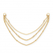 BY31&reg; Rostfreier Edelstahl Gliederanh&auml;nger / Zwischenst&uuml;ck triple Layer Gold