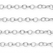 Rostfreier Edelstahl Schmuckzubeh&ouml;r Gliederkette Ankerglied Silver