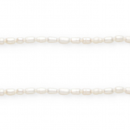Imperfekten S&uuml;&szlig;wasserperlen Rice 6x4mm Natural white