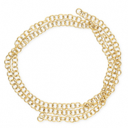 Stainless Steel - Rostfrei Stahl Schmuckzubeh&ouml;r Bindering 7mm Gold