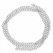 Stainless Steel - Rostfrei Stahl Schmuckzubeh&ouml;r Bindering 7mm Silber