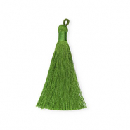 Perlen Quaste 8cm Olive green