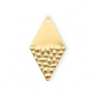 Rostfreier Edelstahl Anh&auml;nger Rhombus Gold
