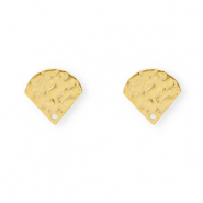 Rostfreier Edelstahl Schmuckzubehör Ohrringe / Ohrstecker mit Öse Gold