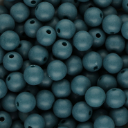 10 mm DQ Acrylperlen Petrol blue