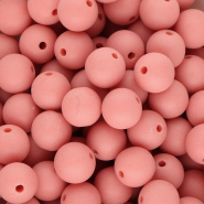 12 mm DQ Acrylperlen Coral red