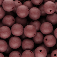 14 mm DQ Acrylperlen Bordeaux red