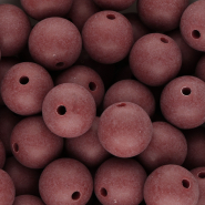 16 mm DQ Acrylperlen Bordeaux red