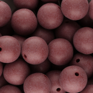 18 mm DQ Acrylperlen Bordeaux red